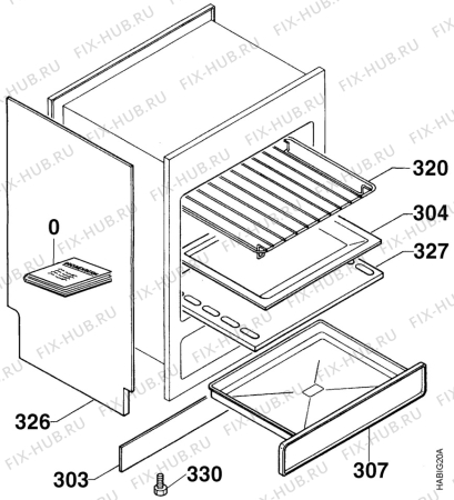 Взрыв-схема плиты (духовки) Zanussi ZC6412W1 - Схема узла Structure